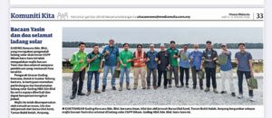 Bacaan Yasin dan doa selamat ladang solar